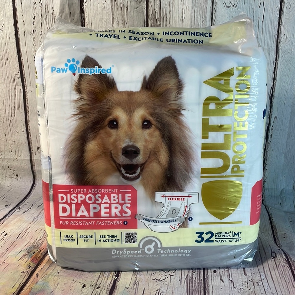 Paw Inspired Disposable Diapers